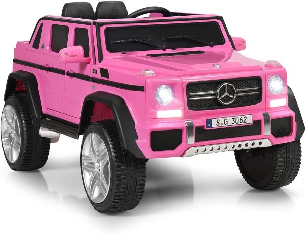 HONEY JOY Ride On Truck, Licensed Mercedes-Benz Maybach G650 Battery Powered Ride On Toys Car, LED Lights, Music, Slow Start, 12V Electric Cars for Kids, Gift for Boys Girls (Blue), Price For Sale