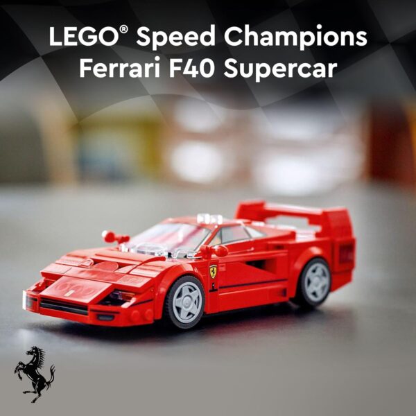 LEGO Speed Champions Ferrari F40 Supercar, Toy Car Model Building Set with Driver Minifigure, Collectible Ferrari Toy for Kids Ages 9 and Up, 76934 - For Sale - Price - Image 2