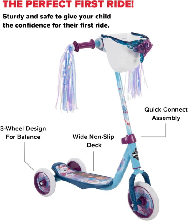 Huffy Disney and Marvel Toddler Kids 3-Wheel Scooters, Multiple Color Options, Ages 3+ Years Old, Durable Steel Frame, Portable, Girls/Boys, Non-Slip Deck, Character Graphics - For Sale - Price - Image 2