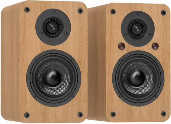 LONPOO Bluetooth Bookshelf Speakers with ARC, 100W Active Powered Speakers, USB/AUX-in/Optical/Coaxial, 4" Woofer and 1" Tweeter Home Stereo Speakers - For Sale - Price - Image 7