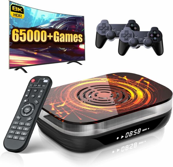 Kinhank Super Console X4 Plus Video Game Console Pre-Built-in 60000+Games, Retro Game Console muELEC 4.6/Android 11.0/CoreELEC 3 Systems in 1,8K UHD Display,Dual WiFi BT 4.0, USB 3.0 - For Sale - Price