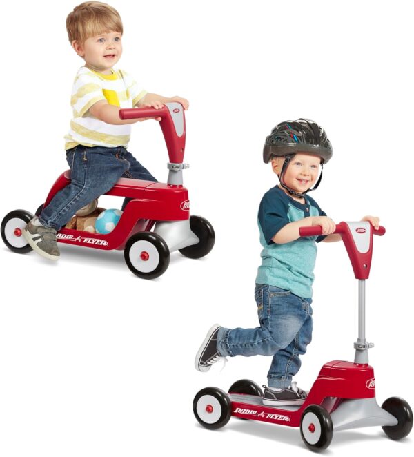 Radio Flyer Scoot 2 Scooter, Toddler Scooter or Ride On, For Kids Ages 1–4 Years, Red Ride On Toy, Large - For Sale - Price