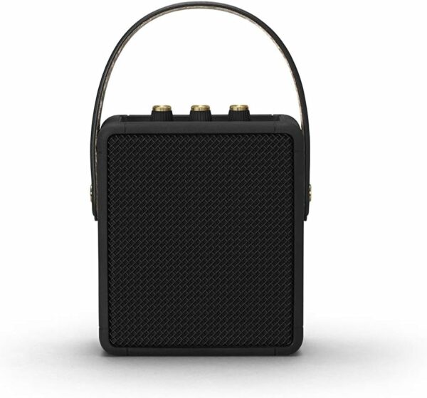 Marshall Stockwell II Portable Bluetooth Speaker, Black and Brass - For Sale - Price - Image 6