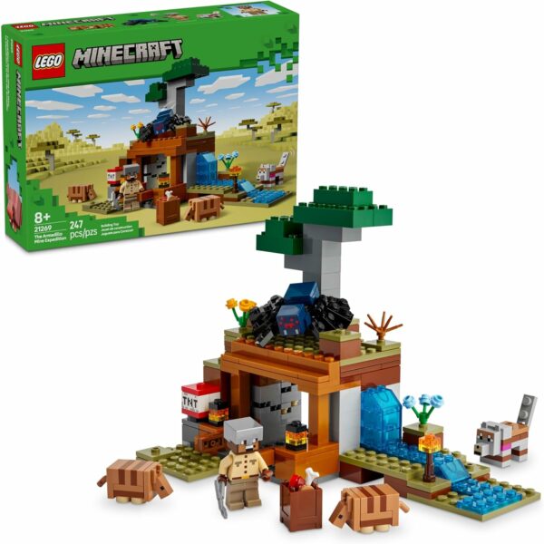 LEGO Minecraft The Armadillo Mine Expedition Toy Figures and Playset - Building Minecraft Toy for Kids, Boys and Girls, Ages 8+ - with Gaming Figures for Pretend Play - Gift Idea for Birthdays - 21269 - For Sale - Price