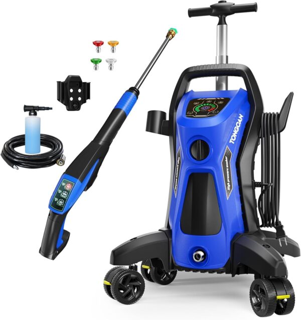 Electric Pressure Washer 4500 PSI 3.2 GPM Power Washer Electric Powered with Upgrade Spray Handle Smart Control and 4 Anti-Tipping Wheels for Effortlessly Cleaning, Price For Sale