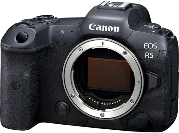 Canon EOS R5 Mirrorless Camera (Body Only), Full-Frame Hybrid Camera, 8K Video, 45 Megapixel CMOS Sensor, DIGIC X Image Processor, Up to 12 FPS, RF Mount, Black - For Sale - Price - Image 2