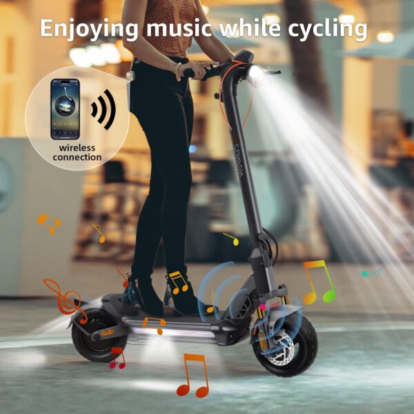 Electric Scooter Adults, 1200W Motor, MAX 50 Miles Long Range & 31 mph Top Speed, with 10.5" Off Road Tires, Dual Brake & Dual Suspension Commuting E-Scooter - For Sale - Price - Image 5