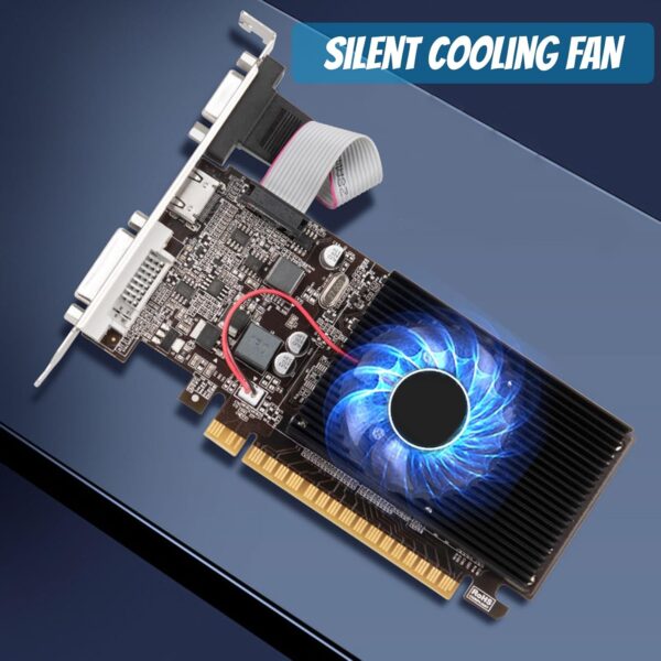 EBTOOLS GT610 Graphics Card, 2GB 64bit DDR3 Computer Gaming Graphics Card, DVI VGA, PCI Express 1.1 x 16, Single Cooling Fan, for Computer Desktop - For Sale - Price - Image 3