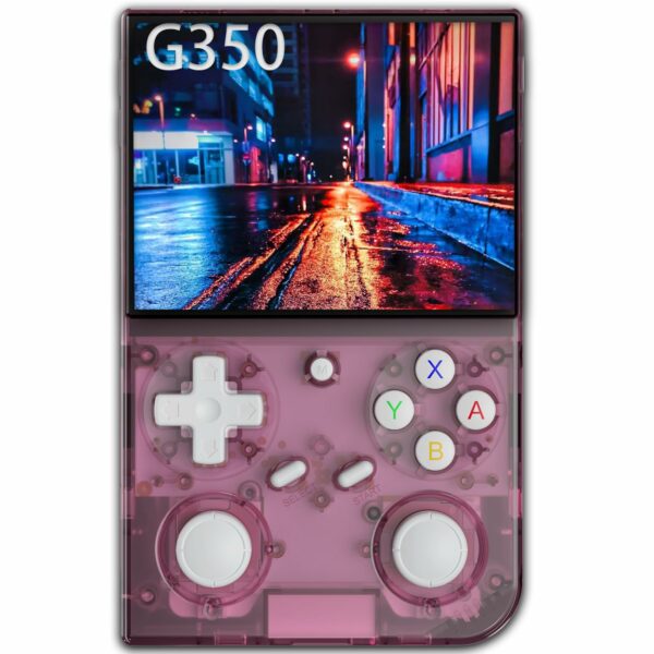 Aivuidbs G350 Retro Game Console,Linux System RK3326 Built-in 64G TF Card 4371 Games,3.5-inch IPS Screen, WiFi, Bluetooth 4.2, HDMI Output, 3200mAh Battery(G350-Pink-NEW) - For Sale - Price