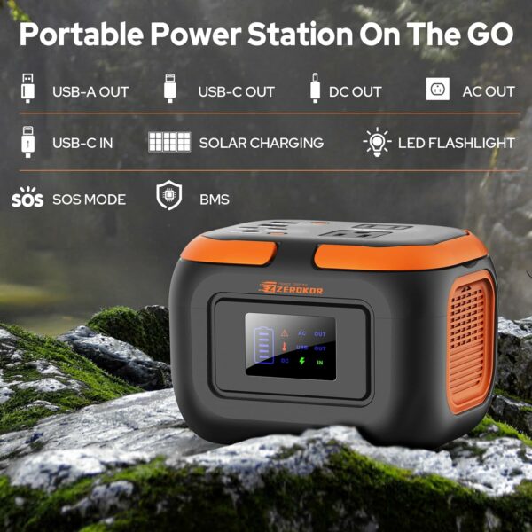 Portable Power Station 120W, 110V Power Bank with AC Outlet, Portable Generator 97.6Wh External Lithium Battery Pack with USB C Input for Camping Home Use Van Life Adventure - For Sale - Price - Image 2