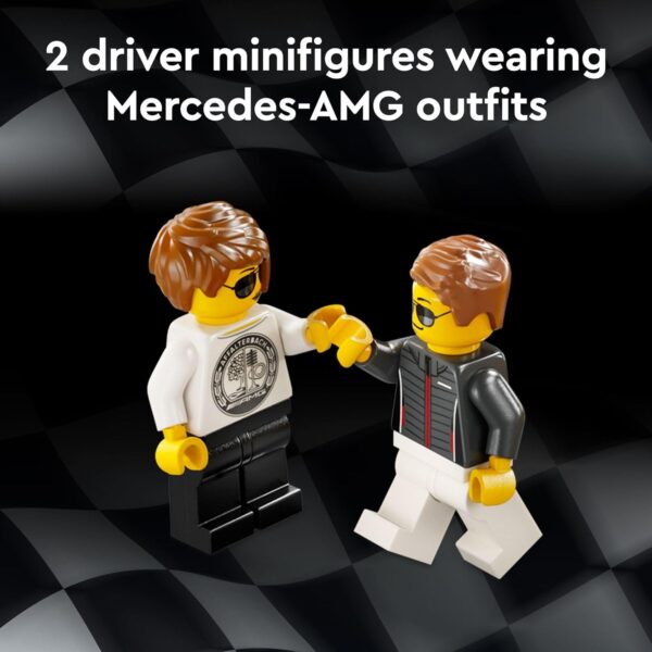 LEGO Speed Champions Mercedes-AMG G 63 & Mercedes-AMG SL 63 F1 Toy Car, Formula 1 Vehicle Set for Kids, 2 Building Sets with 2 Driver Minifigures, Convertible Toy Car Gift for Boys and Girls, 76924 - For Sale - Price - Image 4