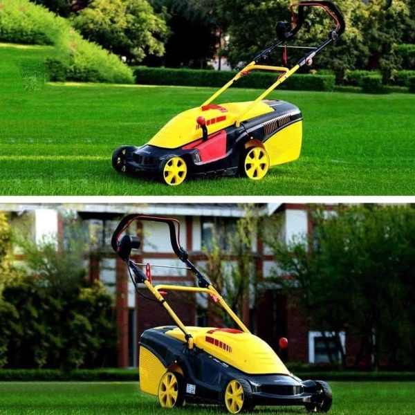 Rotary Mowers Electric Lawn Mower,Hand-Push Household Electric 1600W Lawn Mower Mowing,Width 40cm Use Area 1200m2 Capacity. GINOLEI, Price For Sale