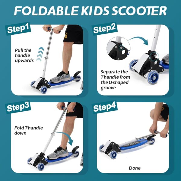 Kids Kick Scooter, 3 Wheel Scooter for Kids Ages 8-12 - For Sale - Price - Image 5