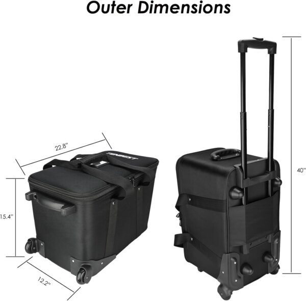 Portable Power Station Hard Rolling Case Bag with Telescopic Handle,Compatible with Jackery, Anker,ECOFLOW,BLUETTI and other brands Power Station with Dimensions within 19.7"x10.6"x12.6" - For Sale - Price - Image 3