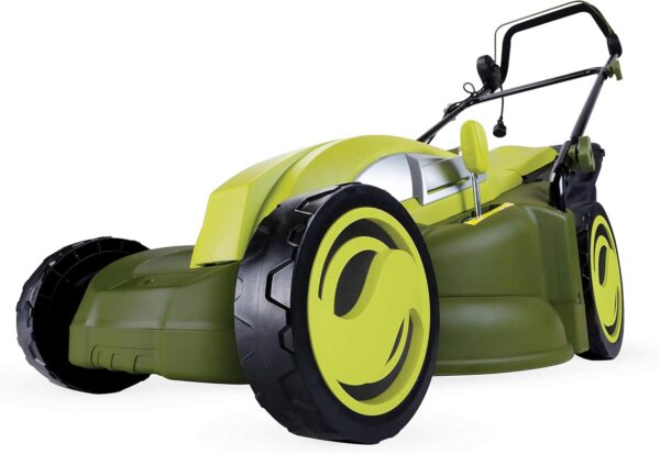 Sun Joe MJ403E 17-Inch 13-Amp Electric Lawn Mower/Mulcher, 7-Position Adjustment, 12-Gallon Detachable Grass Collection Bag, Lightweight, Standard, Green - For Sale - Price - Image 4