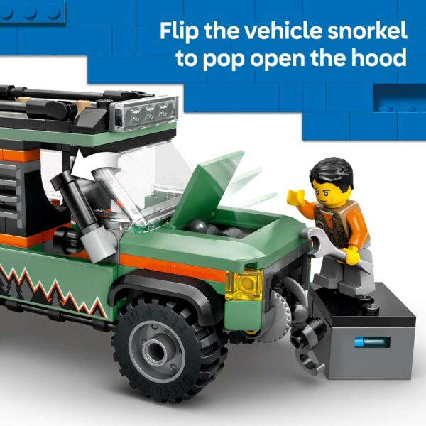 LEGO City Off-Road 4x4 Mountain Truck Toy - Building Toy Set for Kids, Boys and Girls, Ages 6+ - Fun Gift Idea for Birthdays and Holidays - with Adventurer Minifigure and Accessories - 60447 - For Sale - Price - Image 4