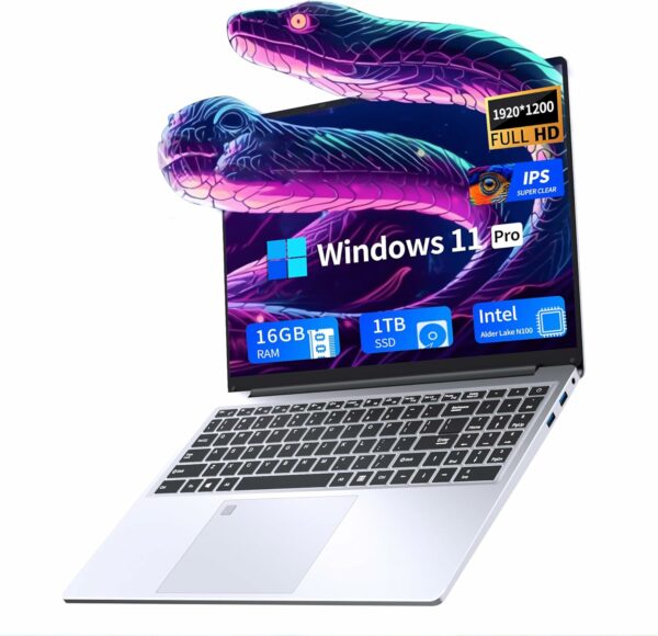 16 Inch Laptop Computer | Gaming Laptop | 16GB RAM 1TB SSD | N100 Processor | FHD 1920 * 1200 | 180 Angle Open | Backlit | BT4 WIFI5 | Windows 11 Pro | Fingerprint Unlock | UHD Graphics 750 MHz - For Sale - Price