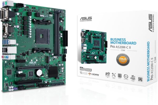 ASUS Pro A520M-C II/CSM AMD AM4 (3rd Gen Ryzen™) microATX Commercial Motherboard - For Sale - Price