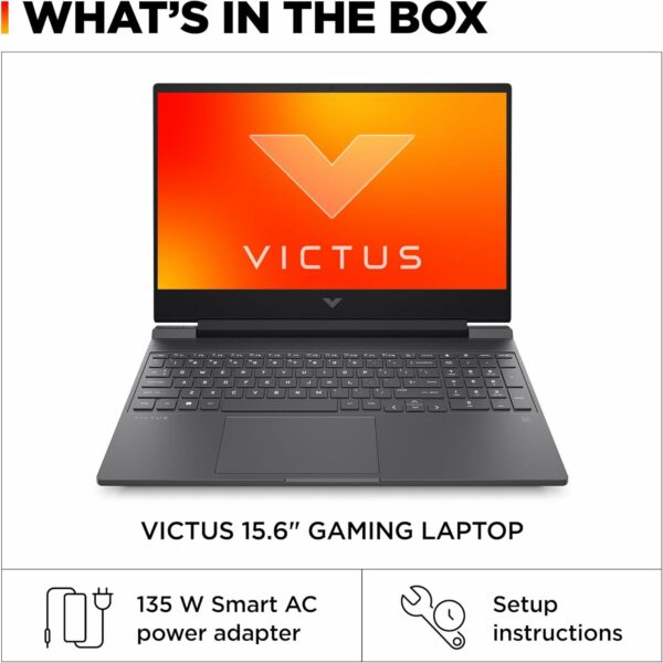 HP Victus 15.6 inch Laptop, FHD 144Hz Display, Intel Core i5-12450H, 8 GB RAM, 512 GB SSD, NVIDIA GeForce RTX 2050 GPU (4 GB Dedicated), Windows 11 Home, 15-fa1029nr (2024) - For Sale - Price - Image 9