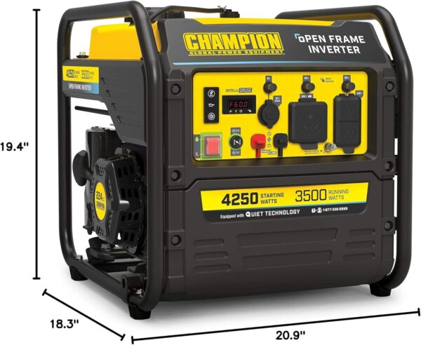 Champion Power Equipment 4250-Watt RV Ready Portable Open Frame Inverter Generator with Quiet Technology For Sale - Price - Image 10