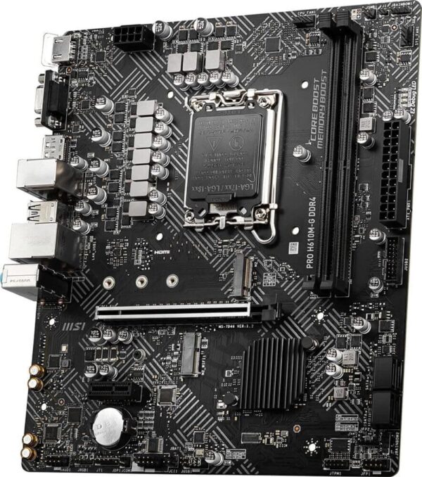 MSI PRO H610M-G DDR4 Motherboard (12th/13th/14th Gen Intel Core, LGA 1700 Socket, DDR4, PCIe 4, SATA 6Gb/s, 1Gbps LAN, M.2 Slots, USB 3.2, mATX) - For Sale - Price - Image 3