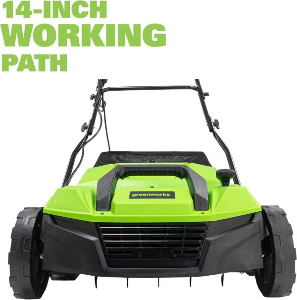 Greenworks 13 Amp 14-Inch Corded Dethatcher / Scarifier, DT13B00 - For Sale - Price - Image 4