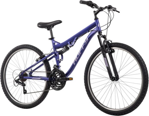 Huffy Stone Mountain Hardtail Mountain Bike for Boys/Girls/Men/Women, 20"/24"/26" Sizes, 6 or 21 Speed Shimano Twist Shifting, Front or Dual Suspension, Comfort Saddle, Sleek Colors - For Sale - Price