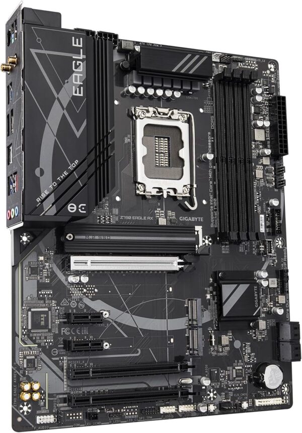 GIGABYTE Z790 Eagle AX LGA 1700 Intel Z790 ATX Motherboard with DDR5, M.2, PCIe 5.0, USB 3.2 Gen2X2 Type-C, Intel Wi-Fi 6E, 2.5GbE LAN, Q-Flash Plus, EZ-Latch - For Sale - Price - Image 3