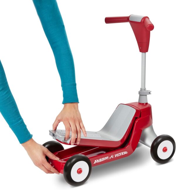 Radio Flyer Scoot 2 Scooter, Toddler Scooter or Ride On, For Kids Ages 1–4 Years, Red Ride On Toy, Large - For Sale - Price - Image 6