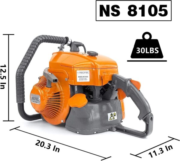 NEO-TEC NS8105 36 inch Gas ChainSaw with Guide Bar Chain,2-Cycle Power Head 105cc Power Chain Saw 4.8KW 6.5HP Gasoline Chainsaws,All Parts Compatible with G070 070 090 - For Sale - Price - Image 5