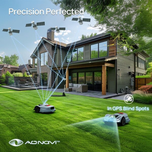 SUNSEEKER X7 Wireless Robot Lawn Mower 0.75 Acre/ 32,000Sq. Ft, with Smart APP Control, Vision AI System & RTK, Path Planning, Adaptive Floating Cut Height up to 4", for Medium to Large Yards - For Sale - Price - Image 3