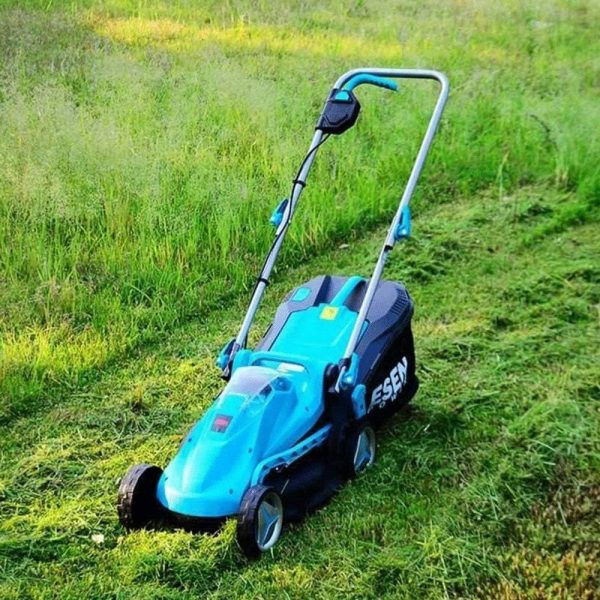 Rotary Mowers Rechargeable Hand Lawn Mower,Electric Lawn Mower 28V Lithium Battery Cutting,Grass Collection Capacity 35L,W. GINOLEI, Price For Sale