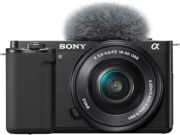 Sony Alpha ZV-E10 - APS-C Interchangeable Lens Mirrorless Vlog Camera Kit - Black - For Sale - Price - Image 2