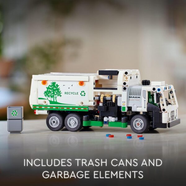 LEGO Technic Mack LR Electric Garbage Truck Toy, Buildable Kids Truck for Pretend Play, Great Gift for Boys, Girls and Kids Ages 8 and Up who Love Recycling Truck Toys and Vehicles, 42167 - For Sale - Price - Image 5