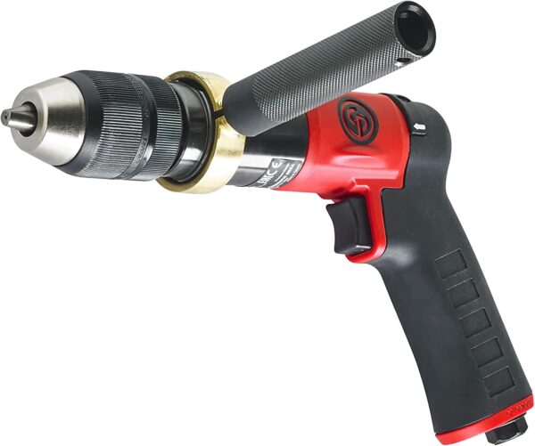 Chicago Pneumatic CP9288C - Air Power Drill, 1/2 Inch (13 mm), Keyless Chuck, Pistol Handle, 0.48 HP / 360 W, Stall Torque 16.2 ft. lbf / 22 NM, 600 RPM, Hand Drill, Power Tools & Home Improvement, Price For Sale