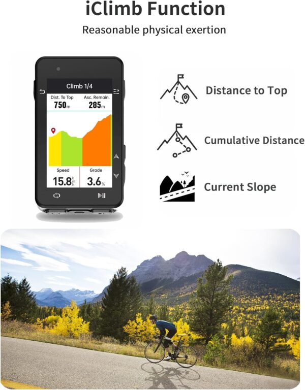 iGPSPORT iGS630 GPS Bike Computer, 2.8‘’ Map Navigation iClimb Training Function MTB Wireless Cycling Computer GPS Unit IPX7 Waterproof - For Sale - Price - Image 3