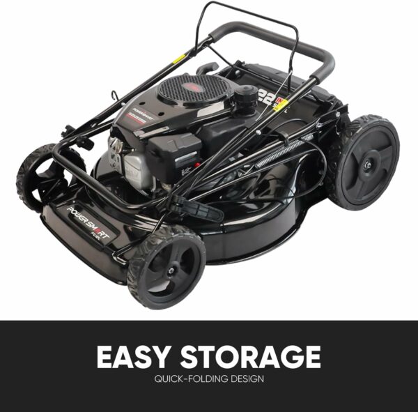 PowerSmart Self Propelled Gas Lawn Mower, 22 in. 170cc OHV Engine 3-in-1 Rear Wheel Drive, High Wheels, 6-Position Height Adjustment, Black - For Sale - Price - Image 7