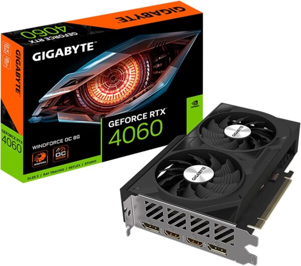 GIGABYTE GeForce RTX 4060 WINDFORCE OC 8G Graphics Card, 2X WINDFORCE Fans, 8GB 128-bit GDDR6, GV-N4060WF2OC-8GD Video Card - For Sale - Price