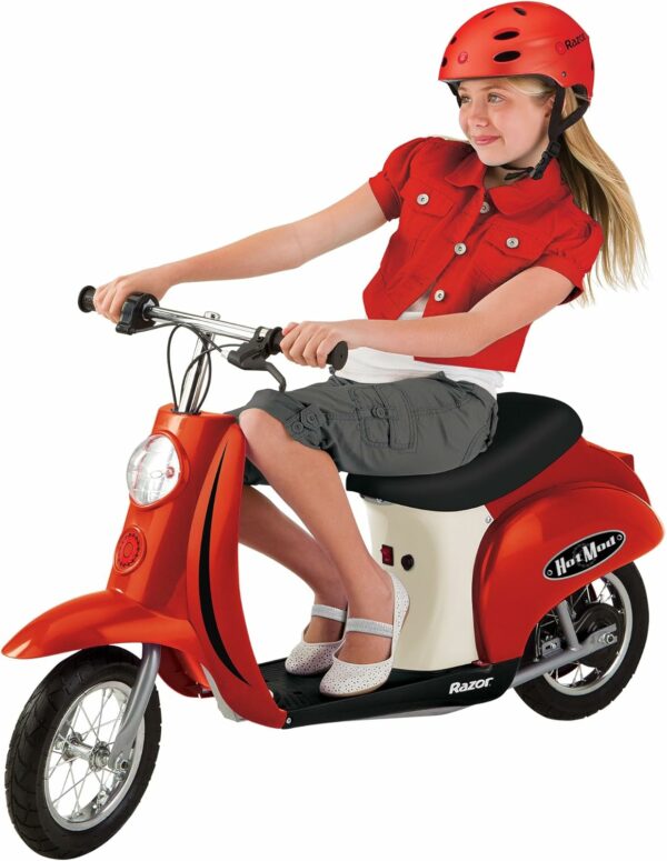 Razor Pocket Mod Miniature Euro 24 Volt Electric Retro Scooters, 1 Red & 1 Black - For Sale - Price - Image 2