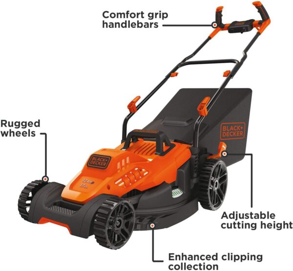 BLACK+DECKER BEMW482BH Electric Lawn Mower - For Sale - Price - Image 2