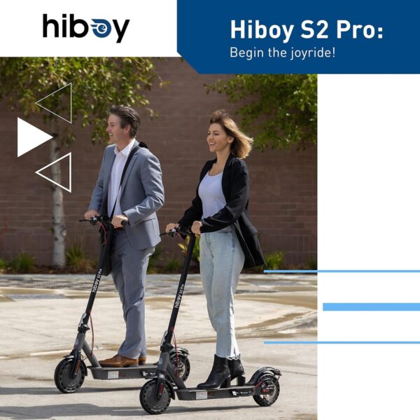 Hiboy S2 Pro/S2 MAX Electric Scooter, 500W Motor, 10" Solid Tires, 25-40.4 Miles Range, 19 Mph Folding Commuter Electric Scooter for Adults (Optional Seat) - For Sale - Price - Image 7