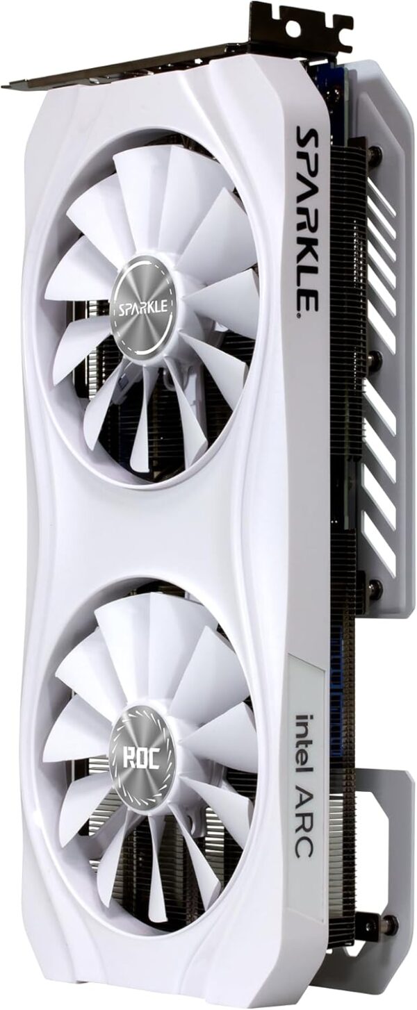 Sparkle Intel Arc A770 ROC Luna OC Edition, 16GB GDDR6, 2X DBB 100mm Fan, 2.5-Slot, Metal Backplate, Luna White Edition, SA770RW-16GOC - For Sale - Price - Image 5