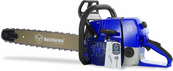 Holzfforma 92CC G660 Gasoline Chain Saw Chainsaw Blue Thunder with 84DL 3/8" .063" 25 Inch Guide Bar and Saw Chain - For Sale - Price - Image 2