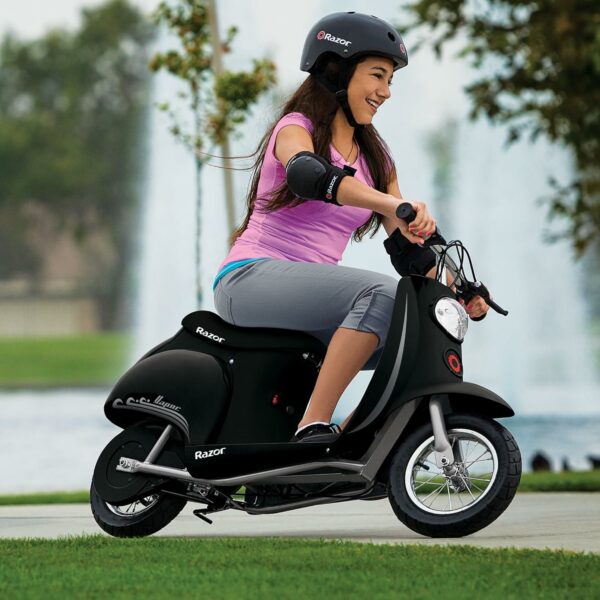 Razor Pocket Mod Miniature Euro 24 Volt Electric Retro Scooters, 1 Red & 1 Black - For Sale - Price - Image 5