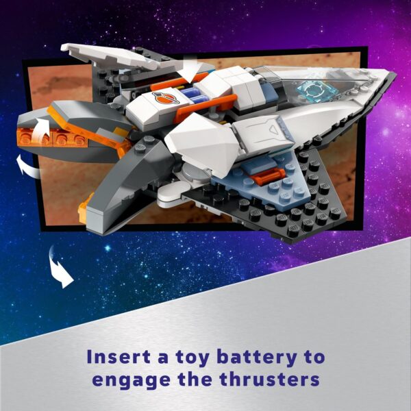 LEGO City Interstellar Spaceship Toy for Kids, Creative Play Space Toy, Building Set with Spacecraft Model, Drone, and Astronaut Figure, Building Toy for Boys, Girls and Kids Ages 6 and Up, 60430 - For Sale - Price - Image 4