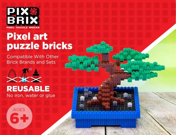 Pix Brix Pixel Art Puzzle Bricks – 3,000 Piece Pixel Art Container, 12 Color Medium Palette – Interlocking Building Bricks, Create 2D and 3D Builds Without Water or Glue – Stem Toys, Ages 6 Plus - For Sale - Price - Image 2