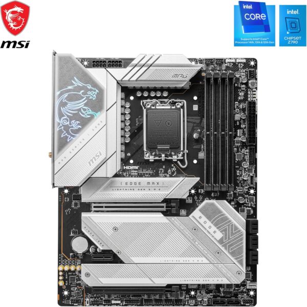 MSI MPG Z790 Edge TI MAX WiFi Gaming Motherboard (Supports 12th/13th Gen Intel Processors, LGA 1700, DDR5, PCIe 5.0, M.2, 2.5Gbps LAN, USB 3.2 Gen2, Wi-Fi 7, ATX) - For Sale - Price - Image 2