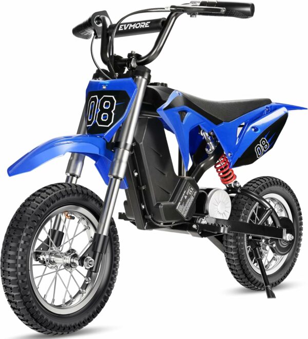 36V 350W Kids Electric Dirt Bike - Fast Speed Electric Motorcycle Up to 16 MPH & 10 Miles Long-Range, 3-Speed Modes, Twist Grip Throttle, Dual Suspension & Brakes for Kids Ages 5-8 - For Sale - Price