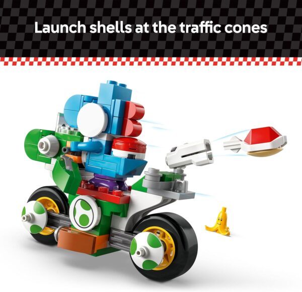 LEGO Super Mario: Mario Kart Yoshi Bike - Building Toy Set for Kids, Boys and Girls, Ages 7+ - Mario Kart Toy for Fans with Blue Yoshi - Gift Idea for Birthdays - 72031 - For Sale - Price - Image 4