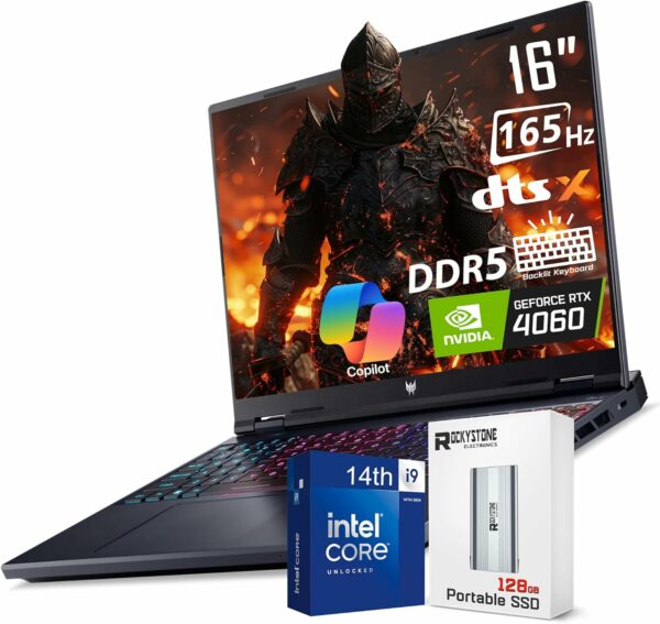 Acer Predator Helios Neo 16 Gaming Laptop, 16" 165Hz WUXGA Display, Core i9-14900HX(5.80 GHz), GeForce RTX 4060, RGB Backlit Keyboard, Copilot AI Laptop, Windows 11 Home,Black(16GB DDR5 RAM | 1TB SSD) - For Sale - Price